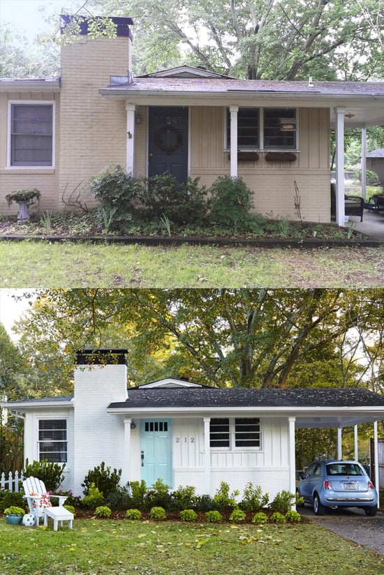 Curb appeal tips before after photos